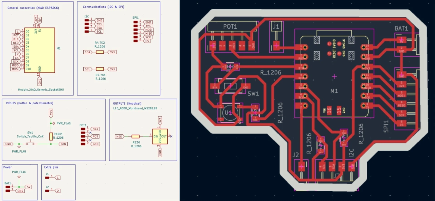 Final PCB schematic and routing