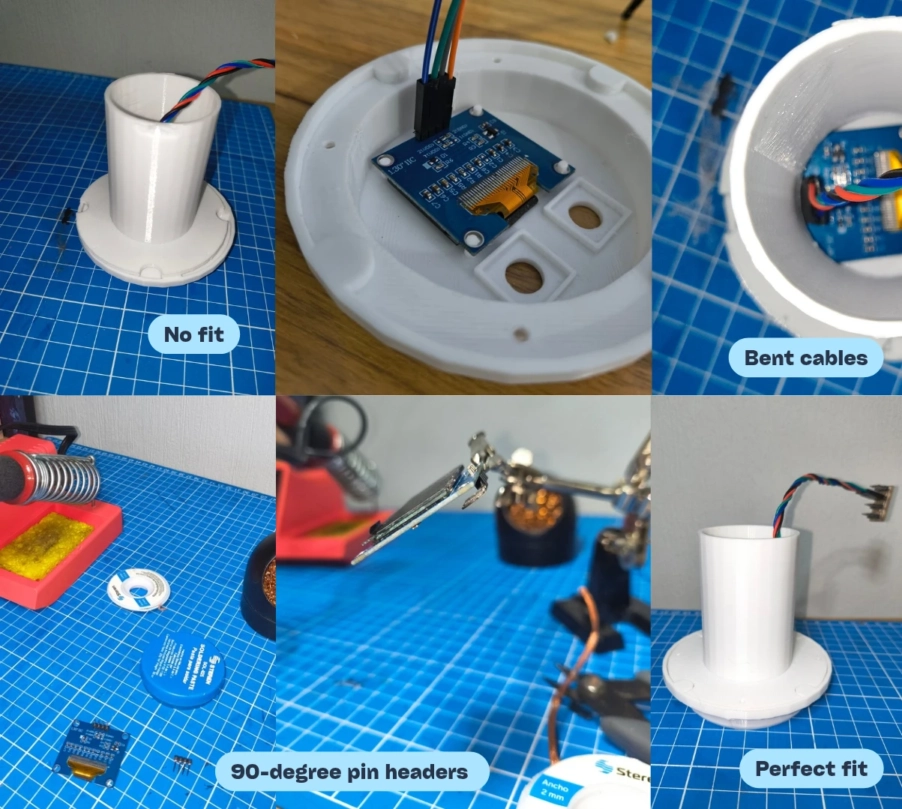 OLED header surgery