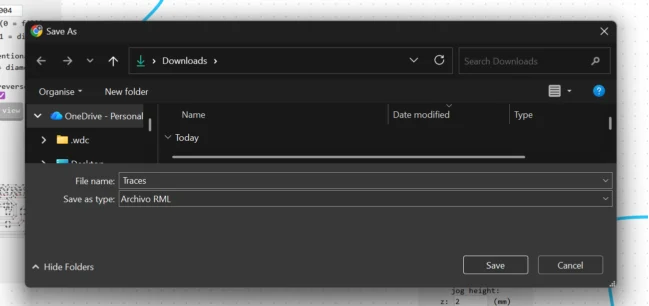 Downloading RML file