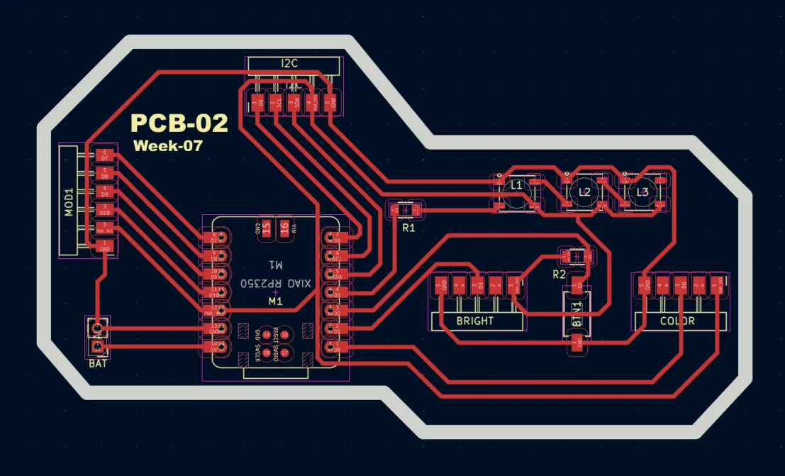 Corrected PCB layout
