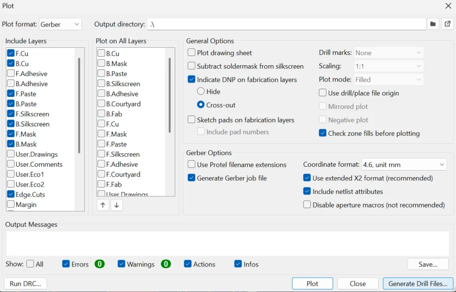 Exporting drill files