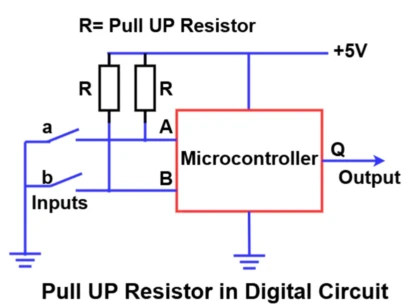 Pull-up resistor diagram