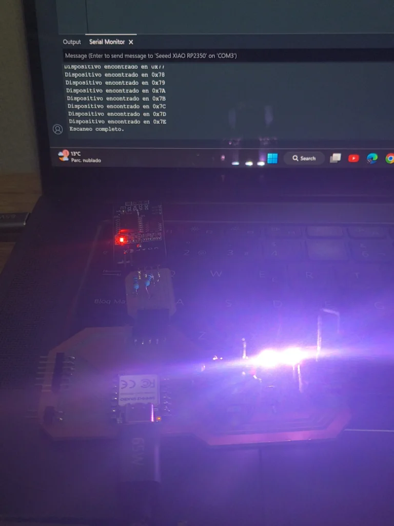 Finished soldered board