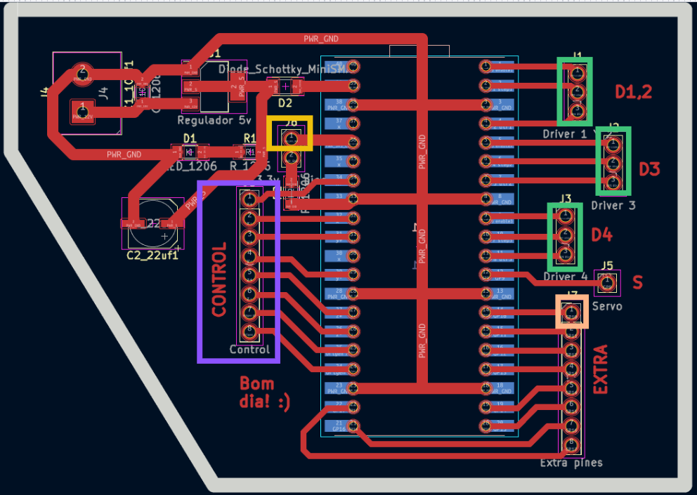 Driver board PCB layout