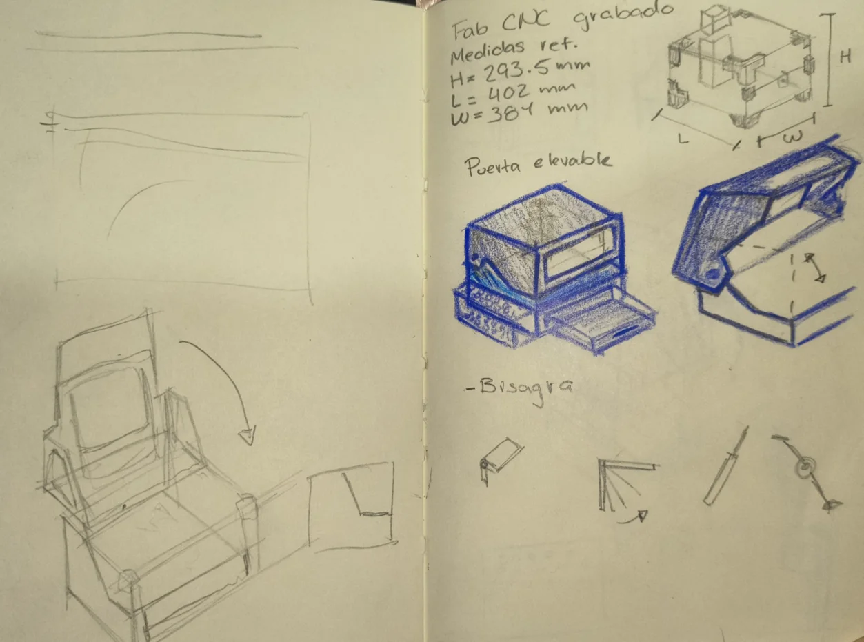 Enclosure initial sketch 1