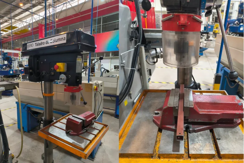 Drill press setup