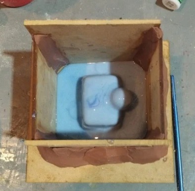 Trimming excess silicone with cutter