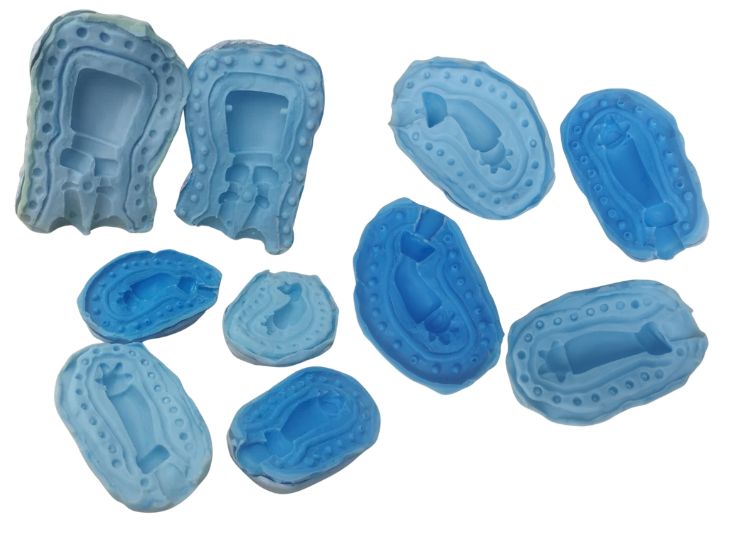 All finished silicone molds