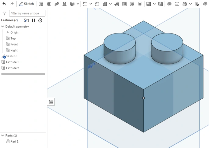 3D modeling lego figure tooling profile