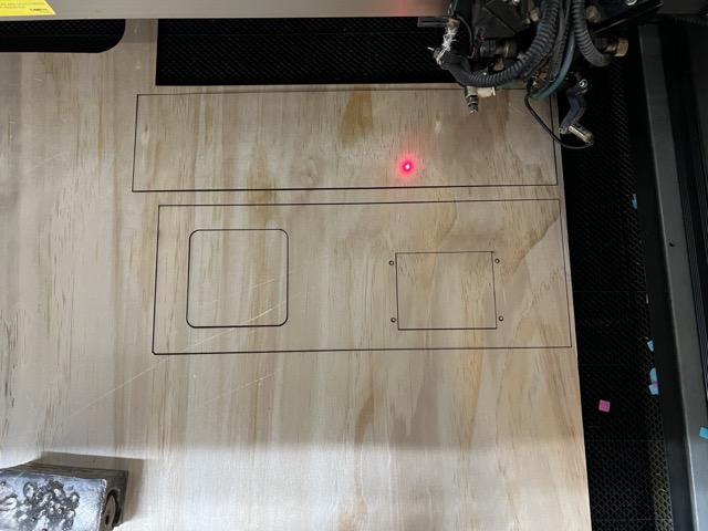 Laser cutting plywood