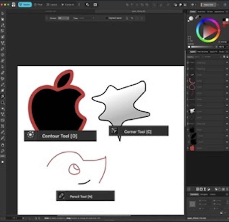 Vector Trace panel in Affinity Designer