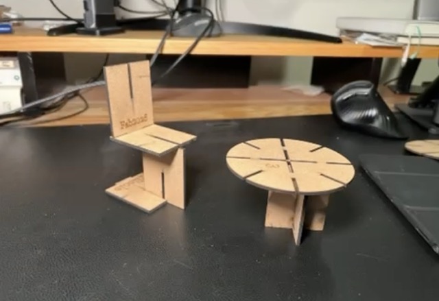 Laser cutting result