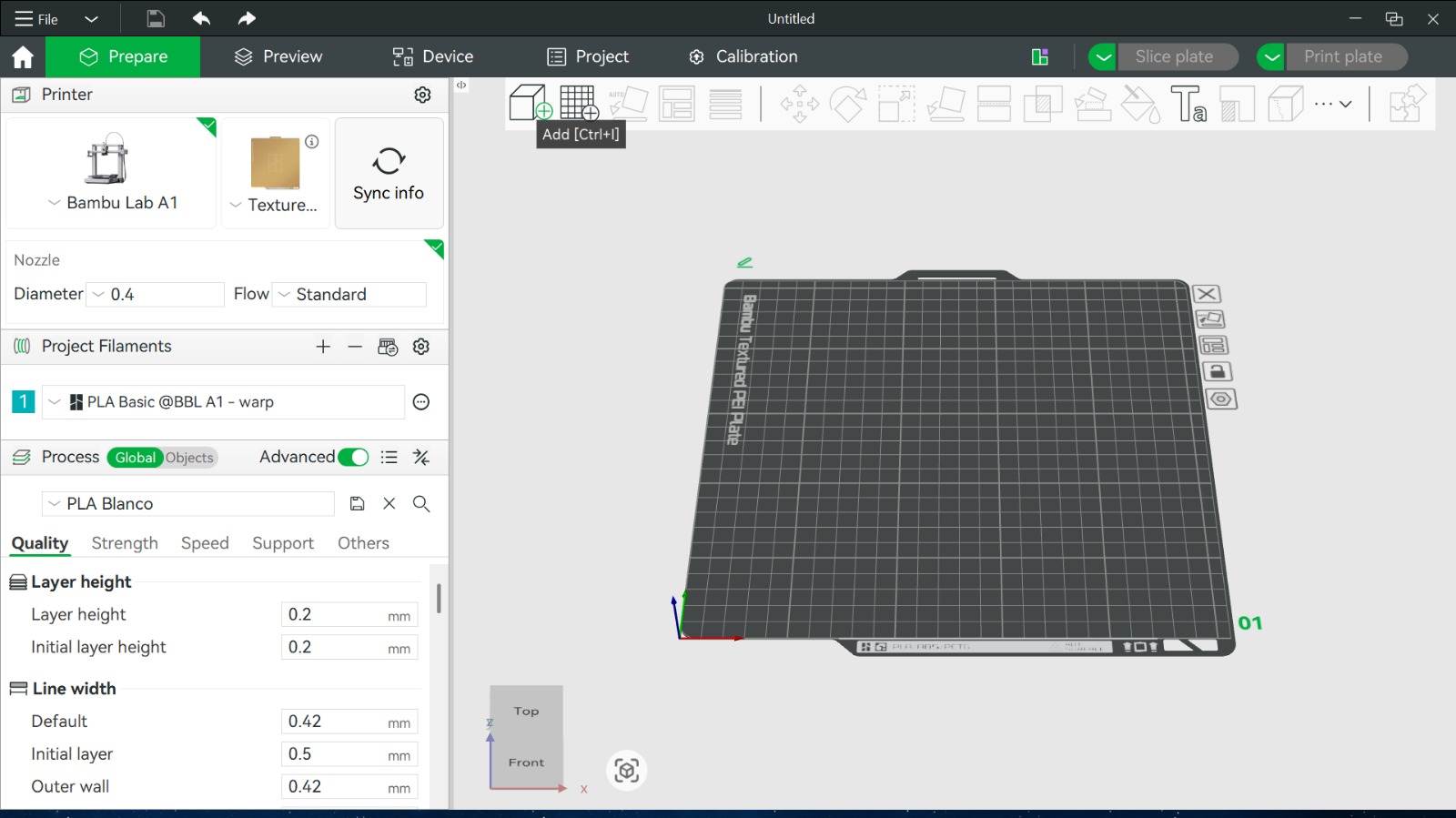 Bambu Studio Interface