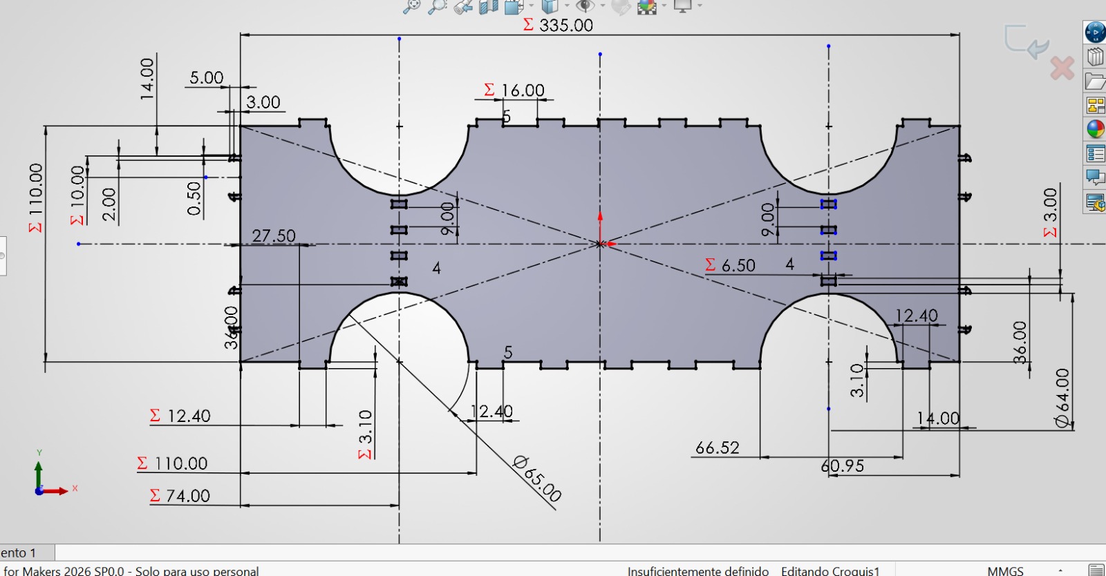 Engraving values settings