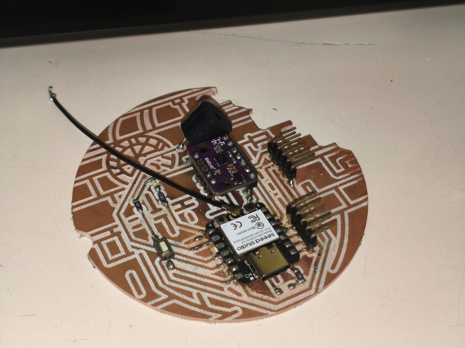 Resoldered Death Star PCB