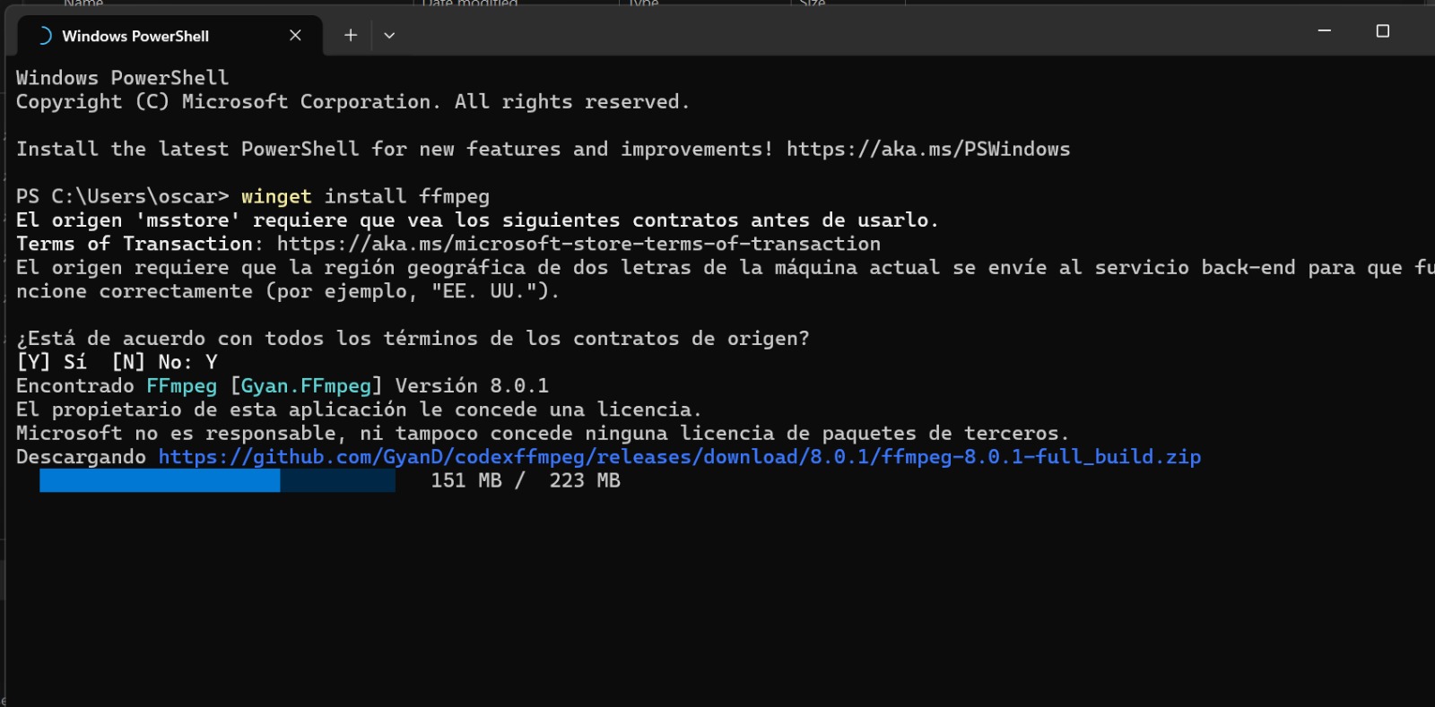 FFMPEG Version Check
