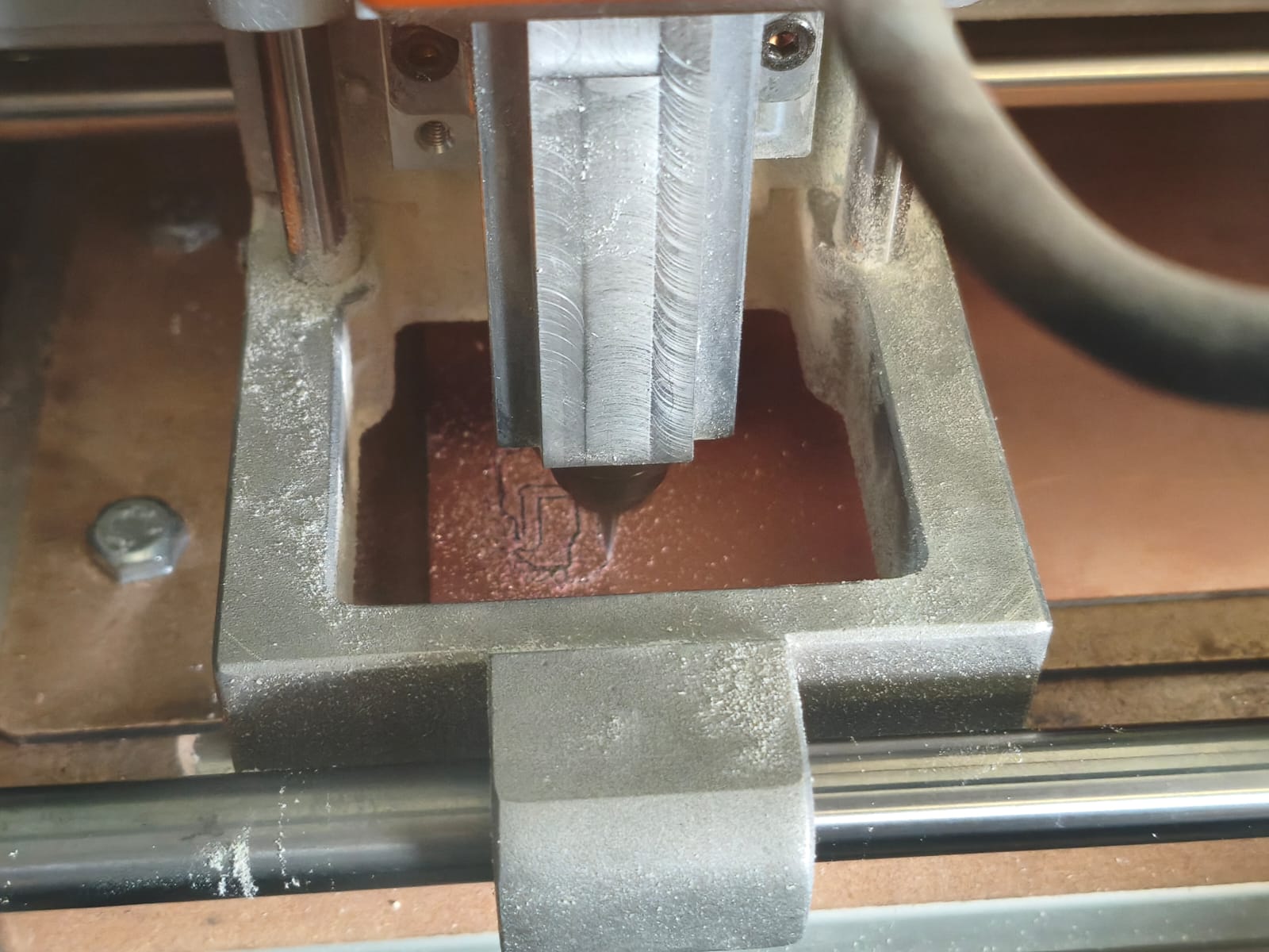 Milling process on the Roland