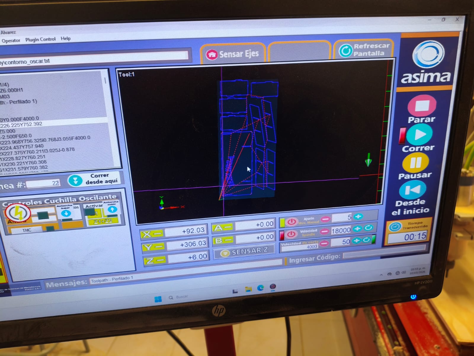 CNC Control Interface