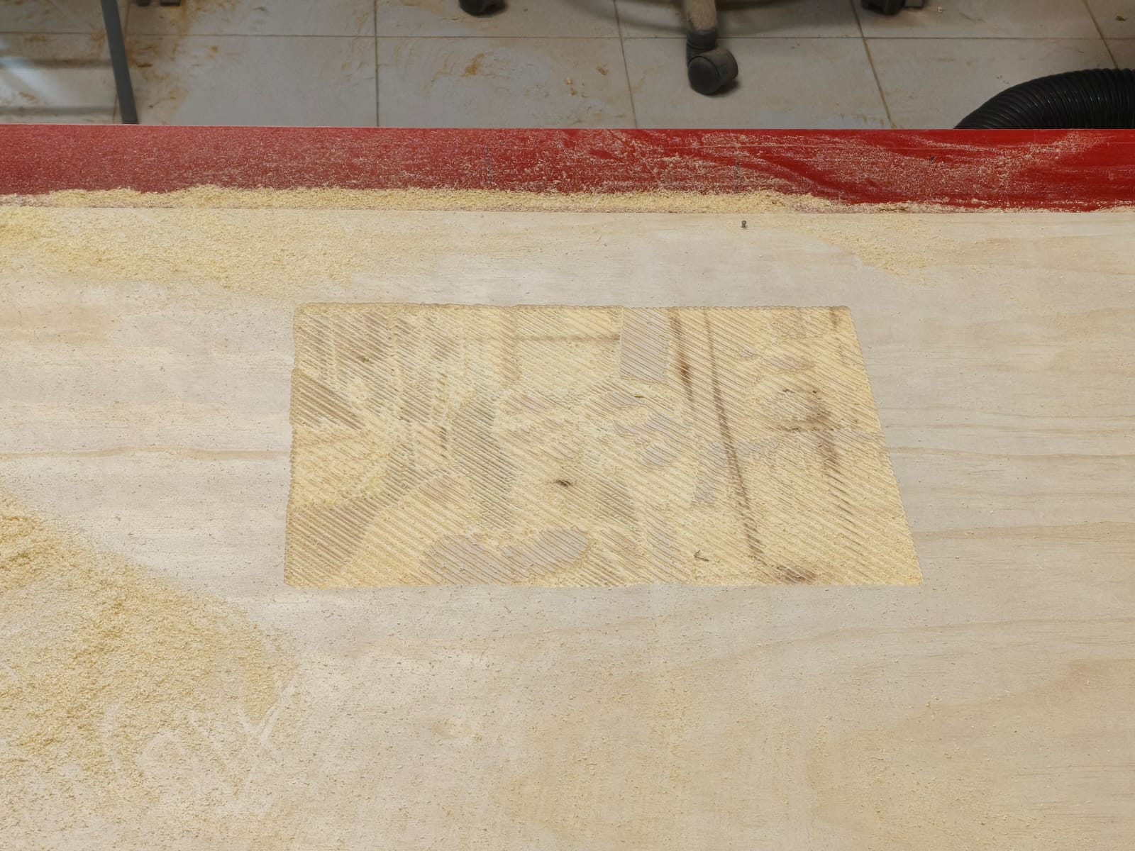 Engraving result wide shot