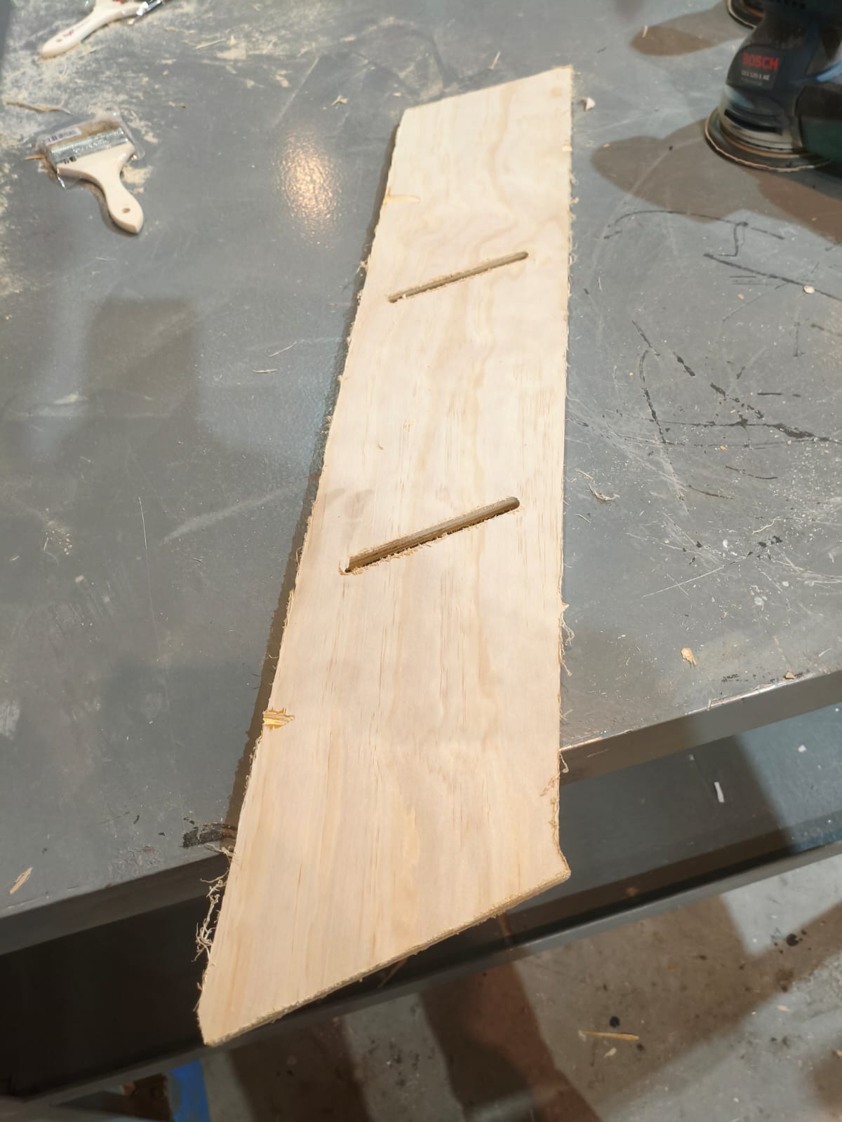 Edge before sanding