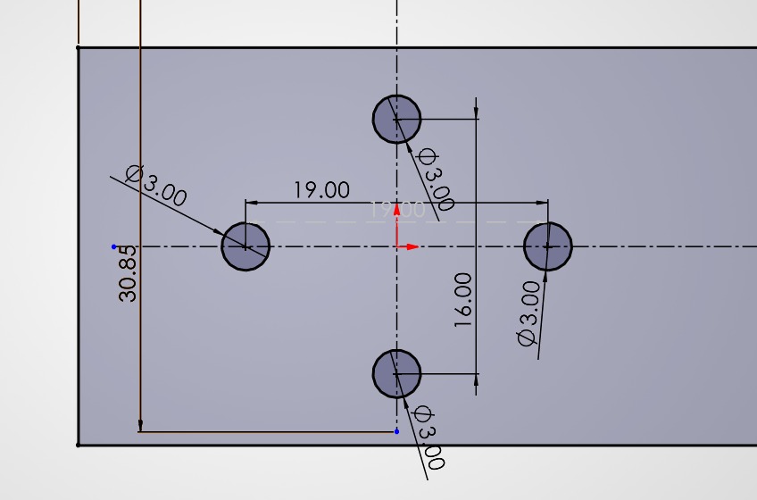 PCB mounted in the case