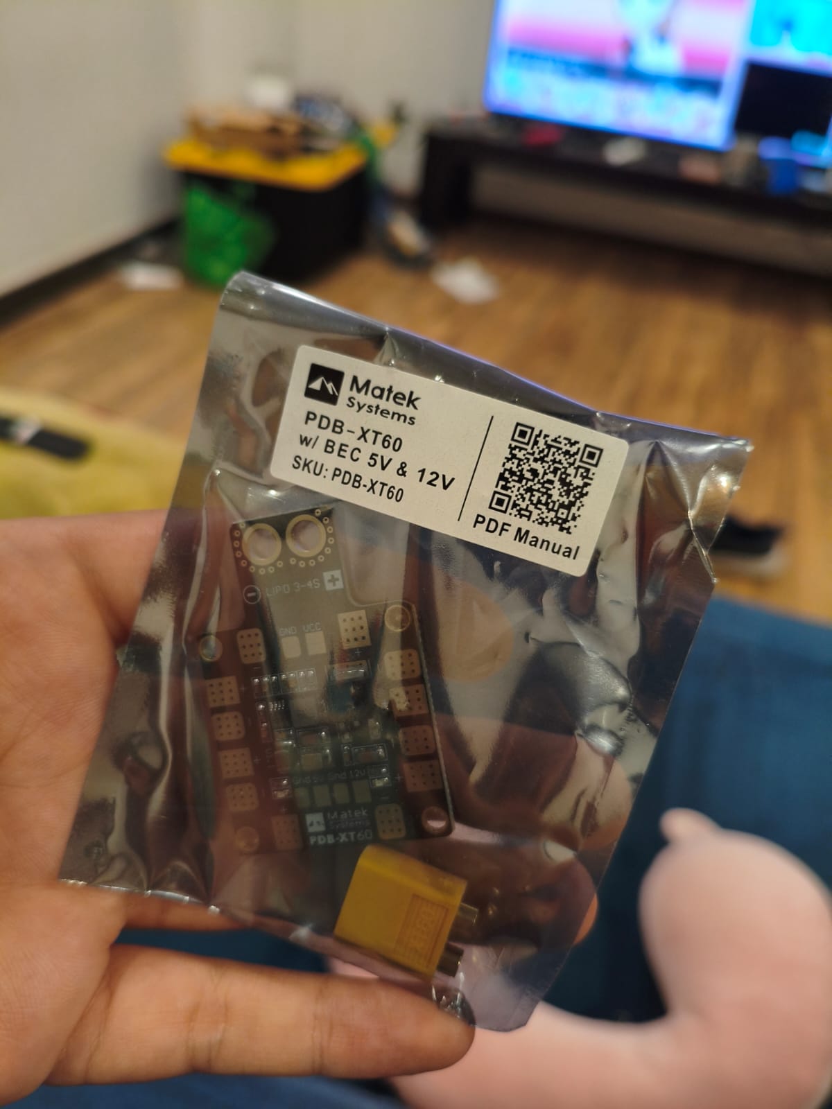 PCB mounted in the case