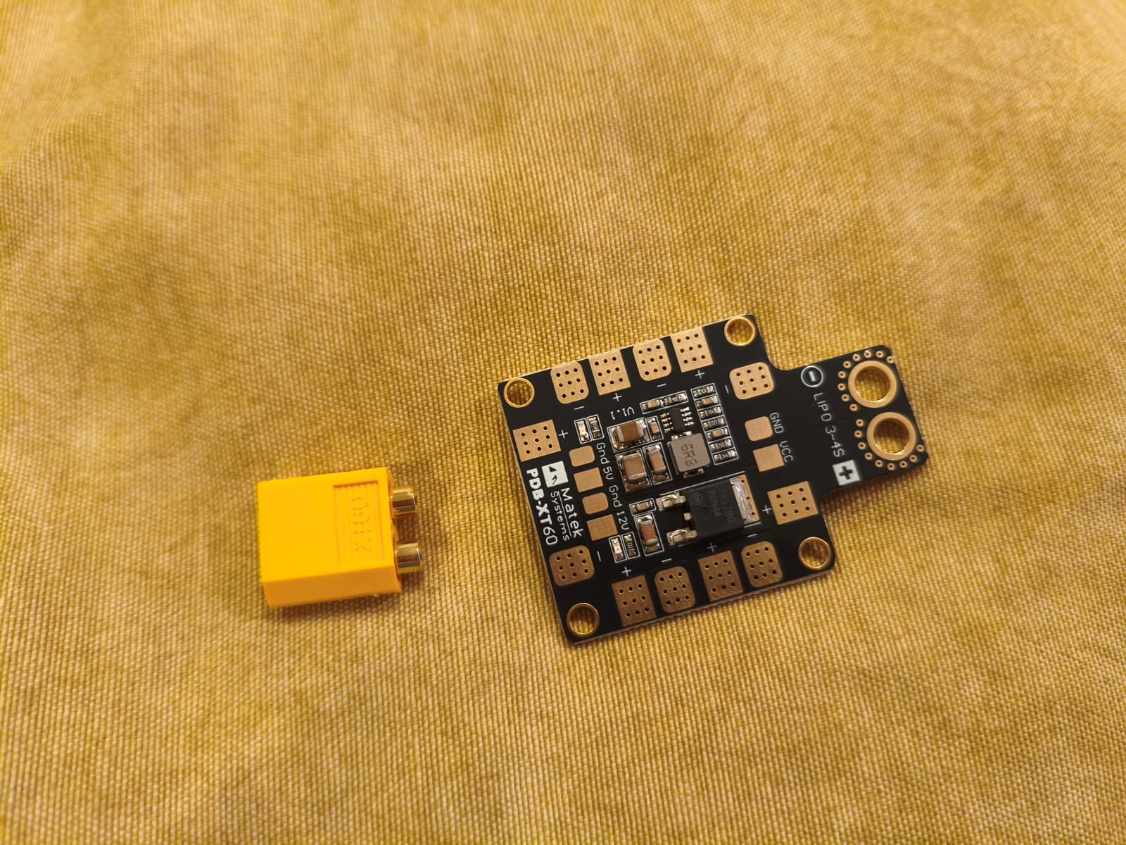PCB mounted in the case