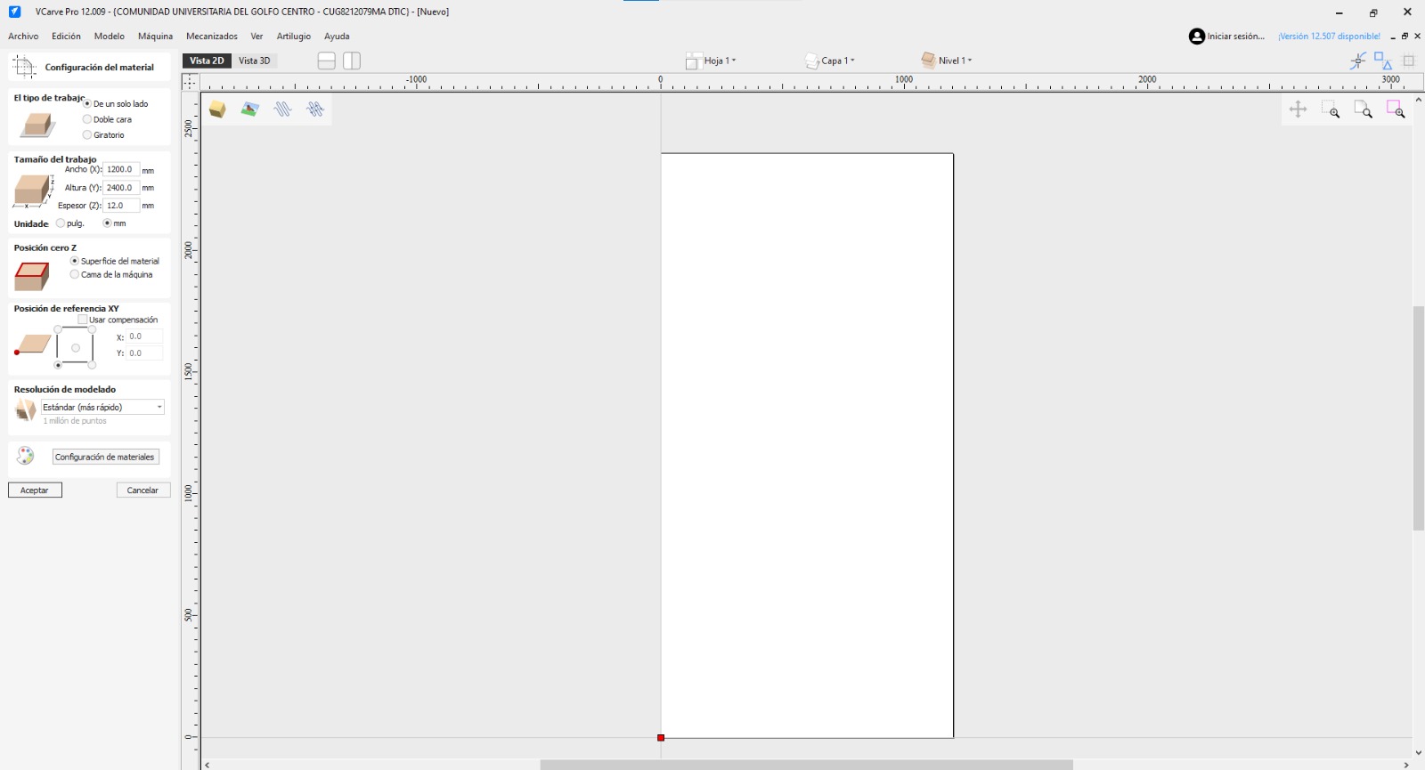 VCarve Pro Interface