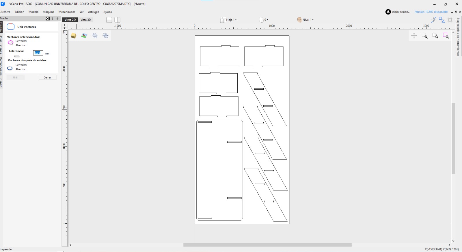 Importing DXF into VCarve