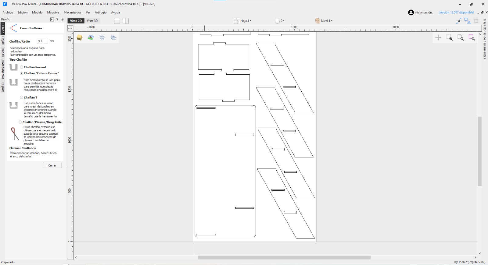 Implementing Dogbones technique