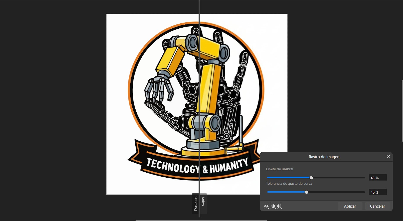 Image trace interface