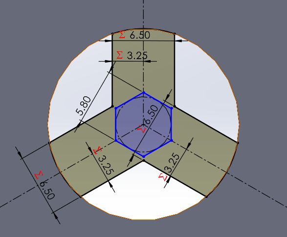 Transparent CAD view highlighting the internal nut placement