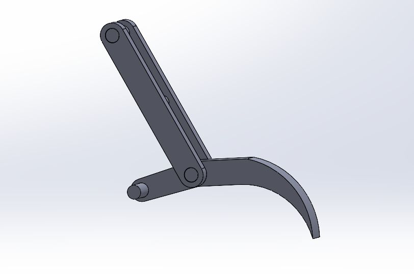 Individual claw prong design with pivot mounting points