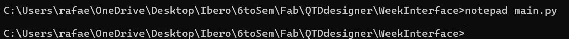 Creating the main.py file using Notepad