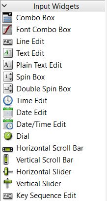 Final unified dashboard layout inside Qt Designer