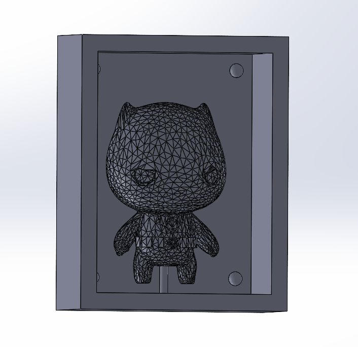 Final view of the first mold half