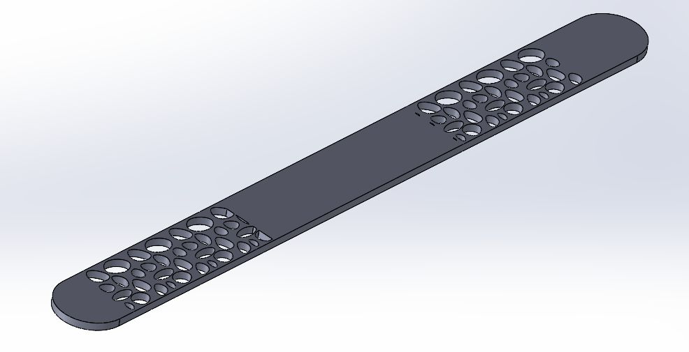 Main band with Voronoi-inspired pattern