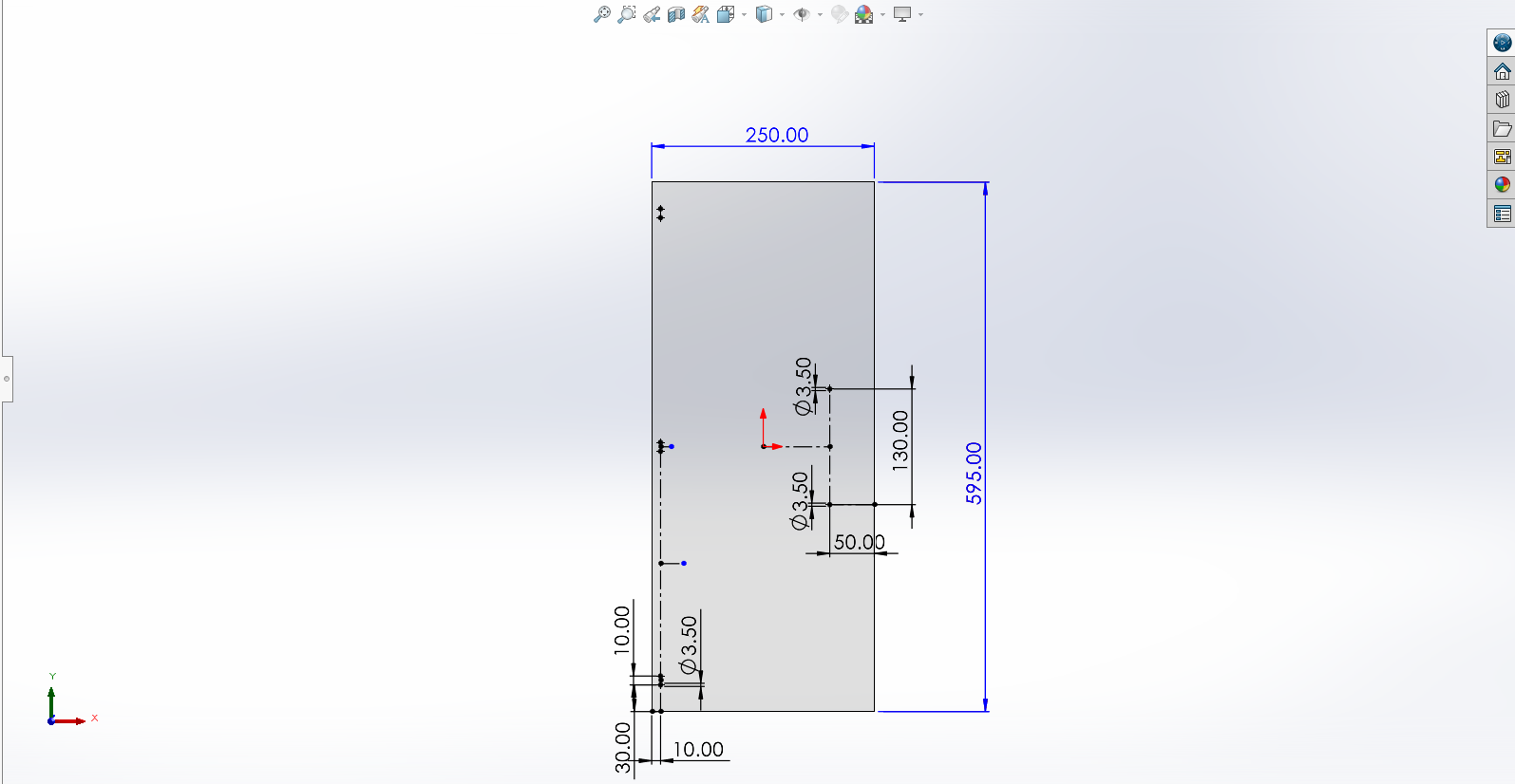 CAD design of the acrylic door