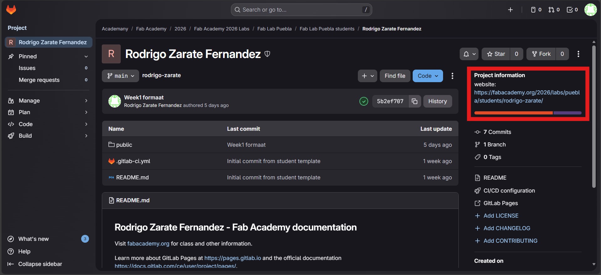 GitLab repository HTTPS link