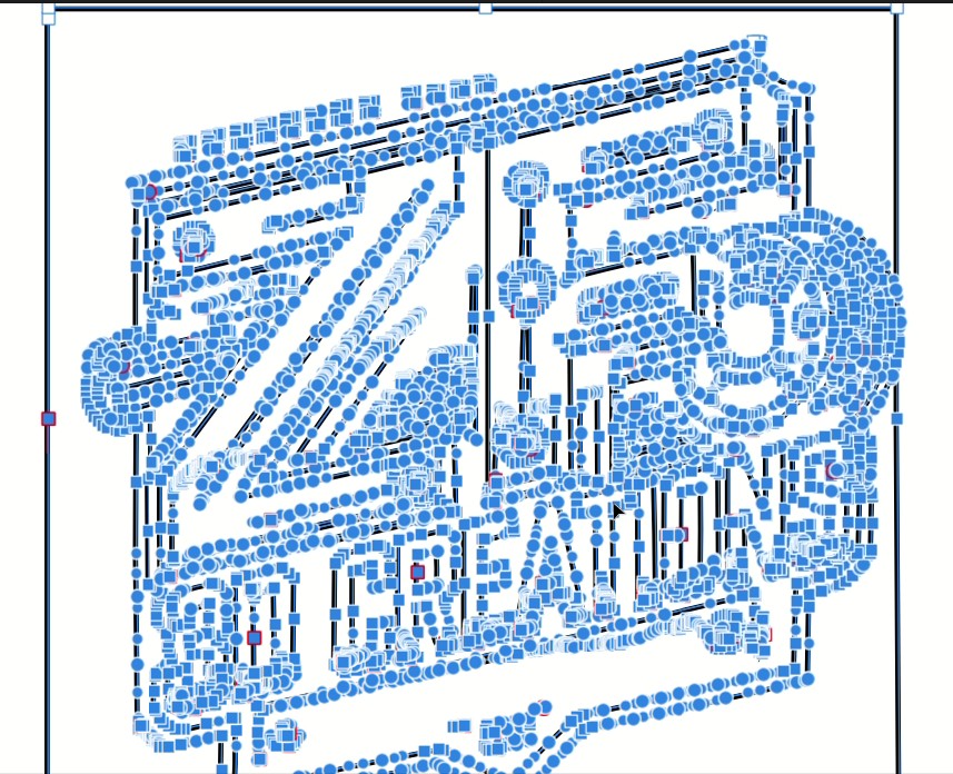 Affinity vector artwork with many nodes visible