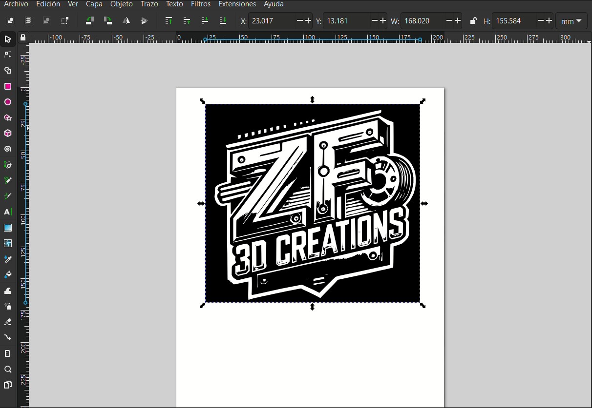 Vector result after applying Trace Bitmap
