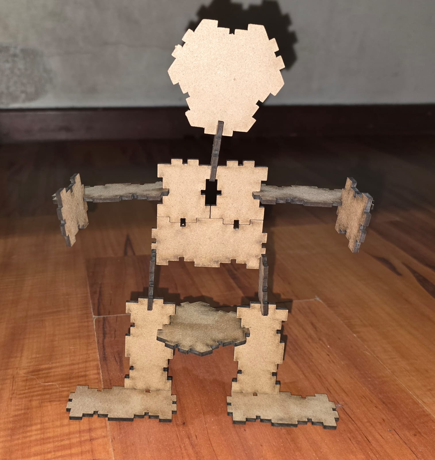 Laser-cut alien shape