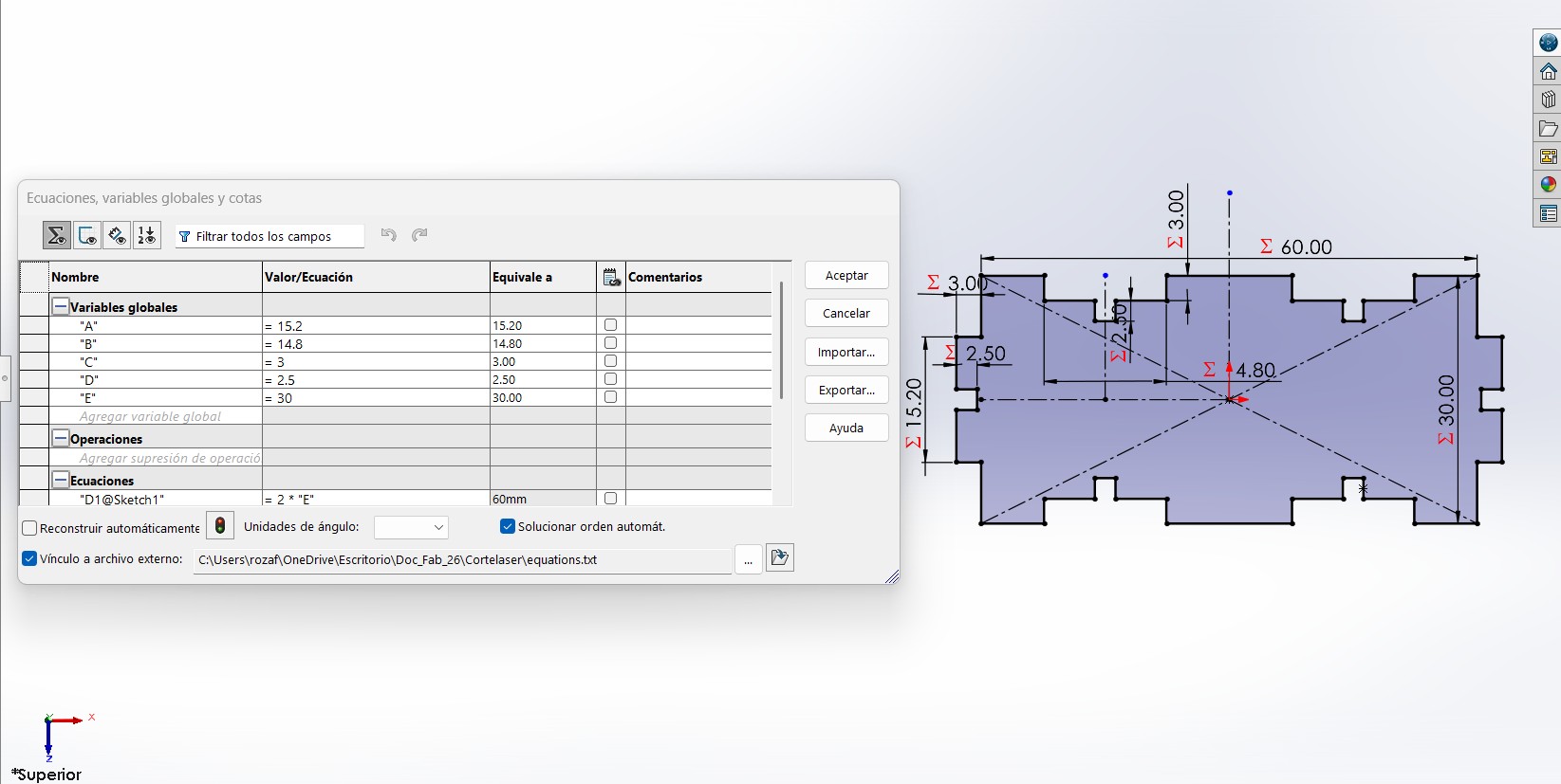 SolidWorks Drawing Piece 2