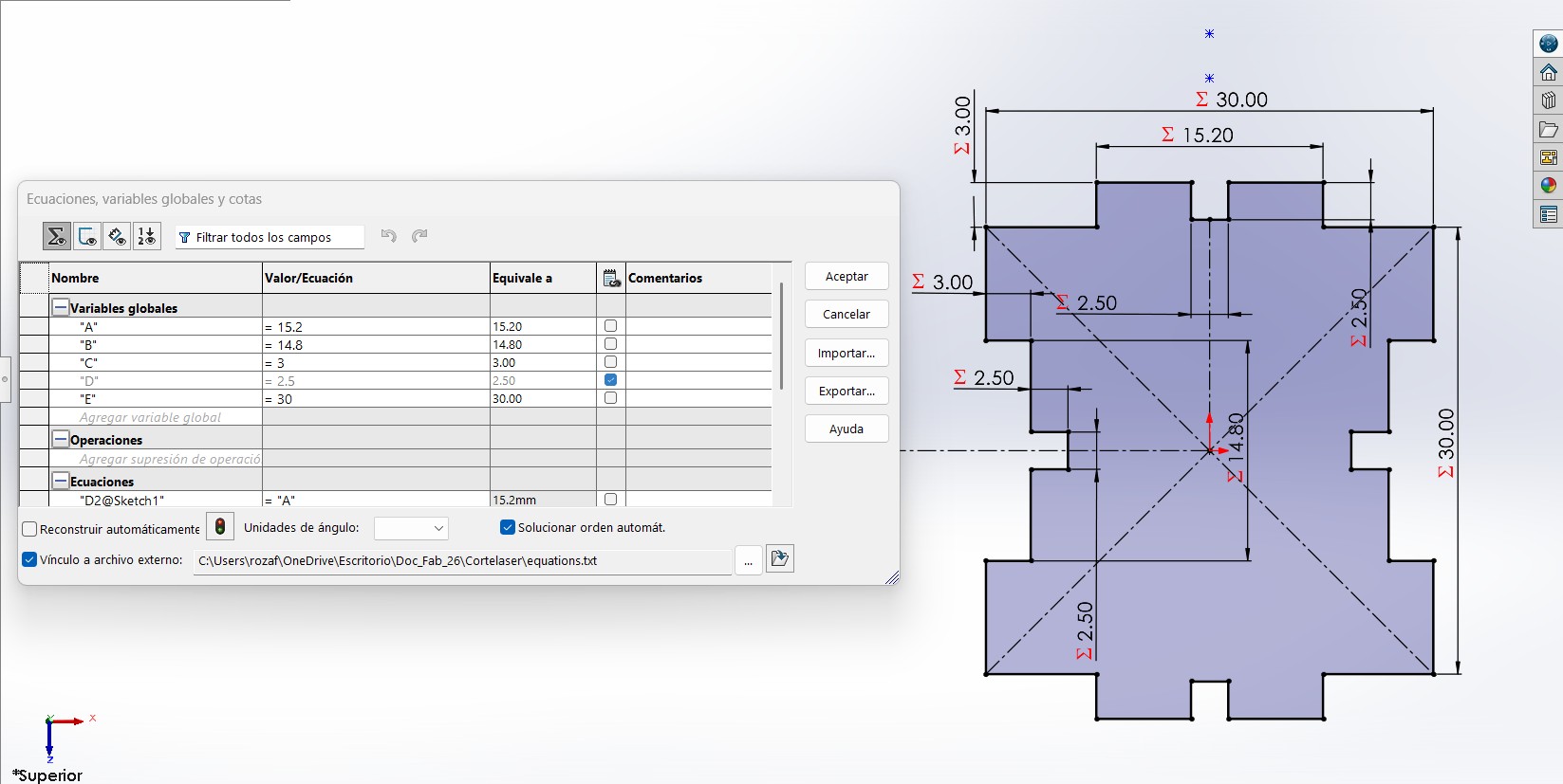 SolidWorks Drawing Piece 3