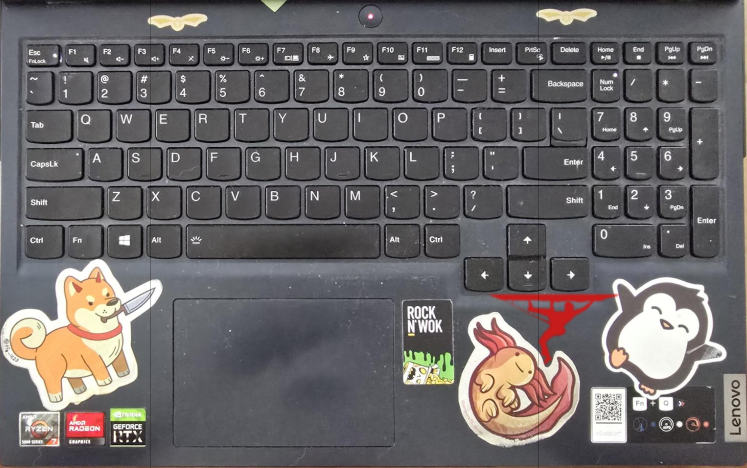 Final climber vinyl sticker applied to a surface