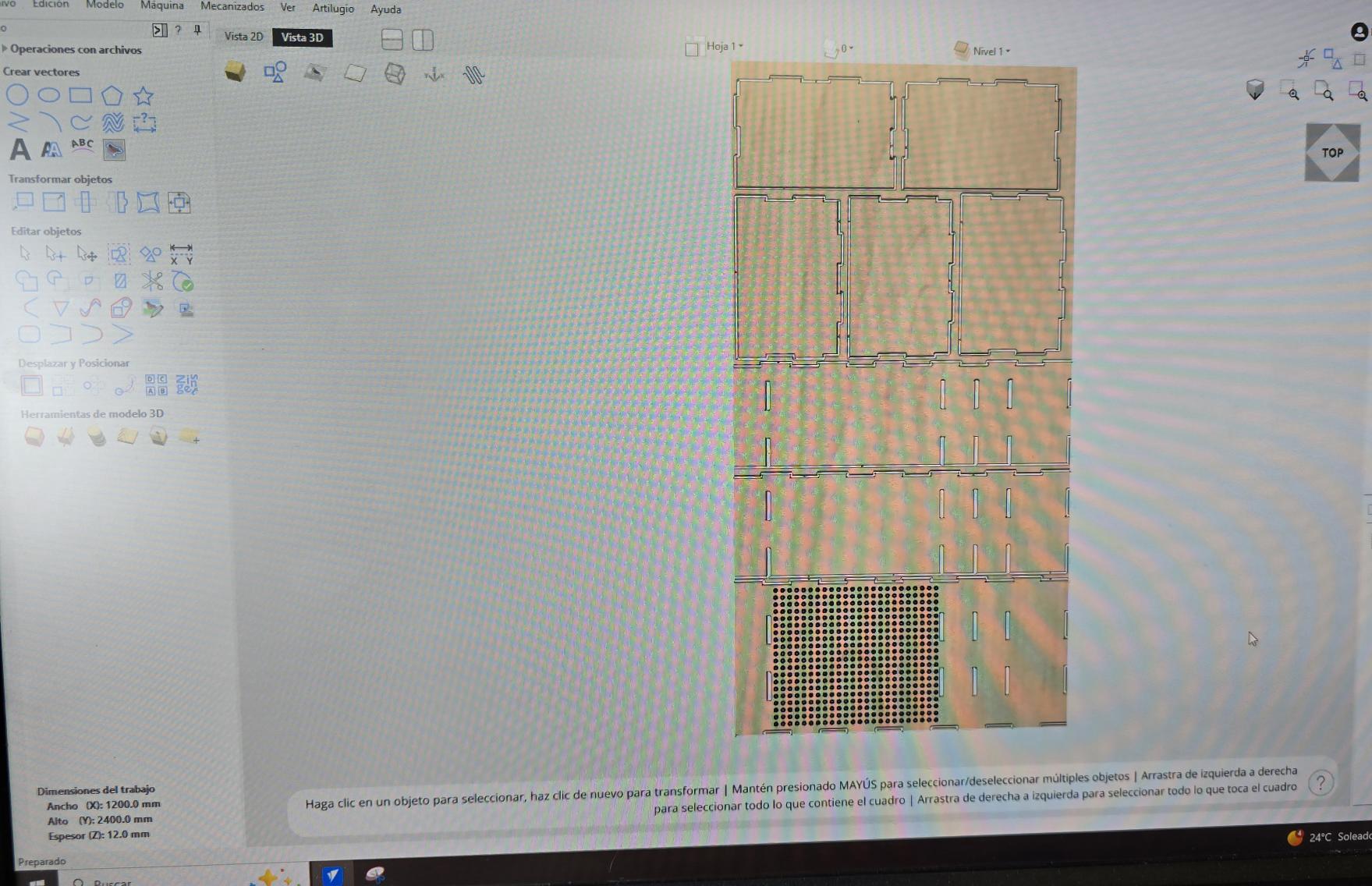 VCarve toolpath simulation
