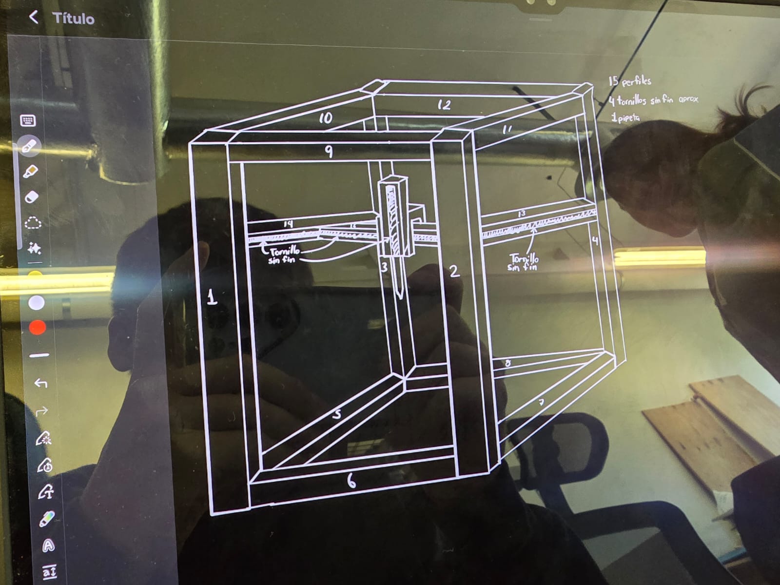 Main corner part in SolidWorks
