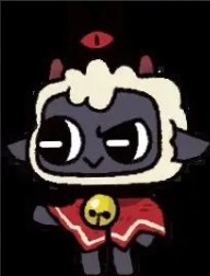 The Lamb character from Cult of the Lamb
