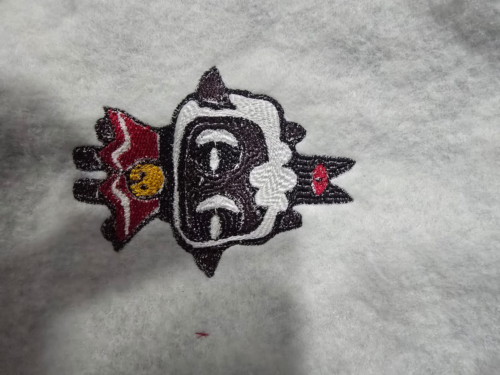 Final embroidered Cult of the Lamb patch