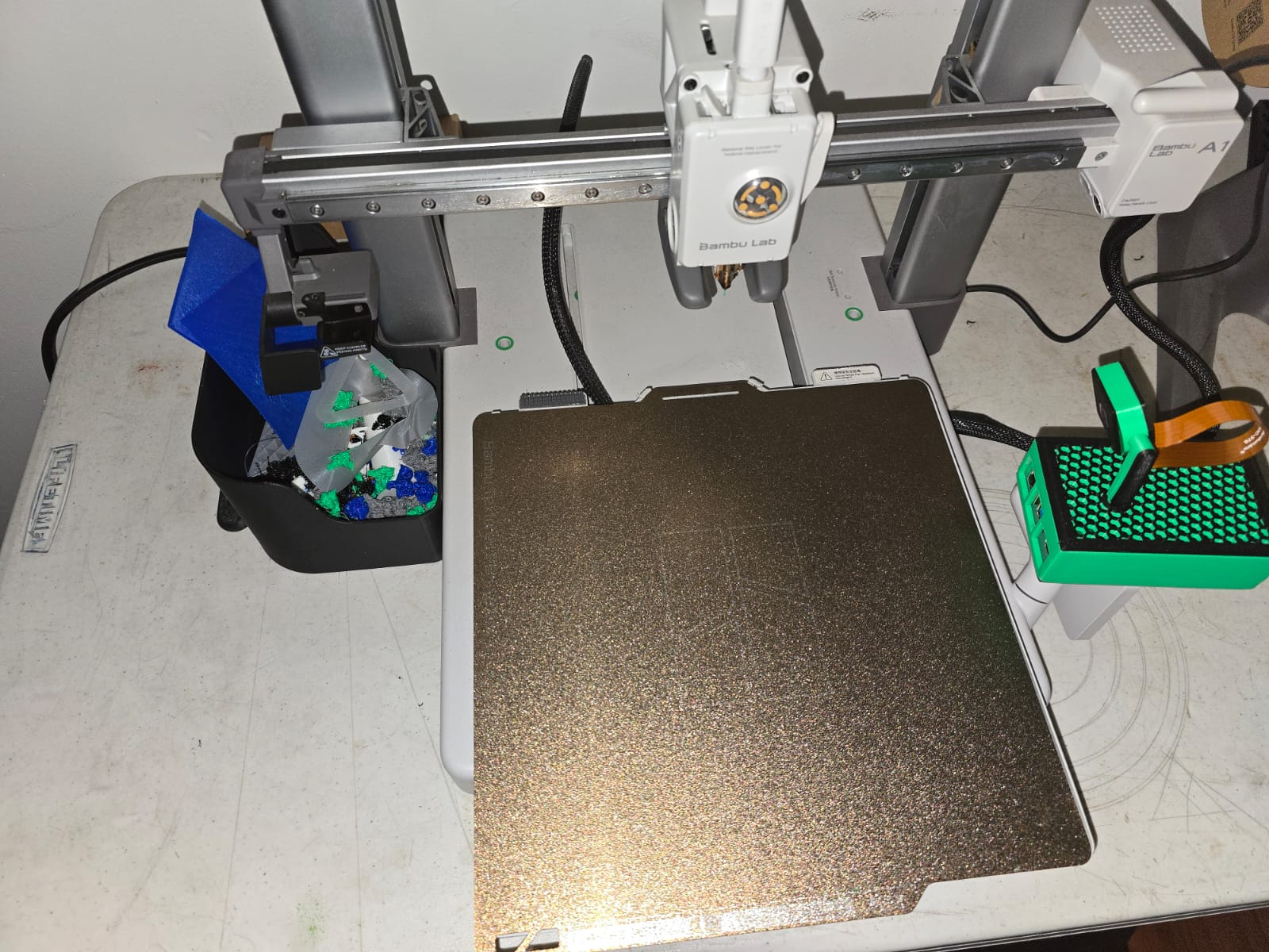 Raspberry Pi 5 with camera mounted on the printer